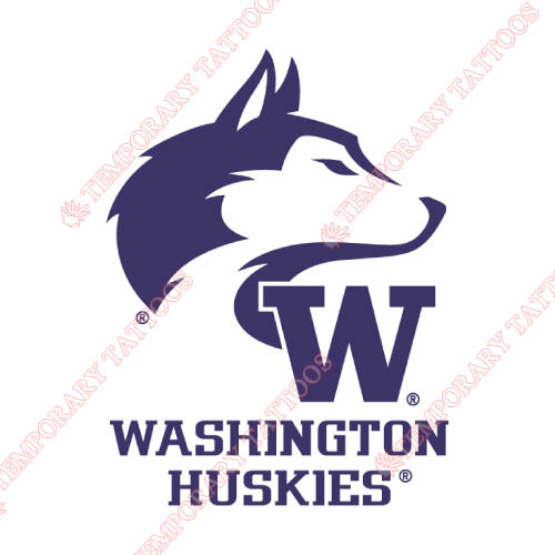 Washington Huskies Customize Temporary Tattoos Stickers NO.6887
